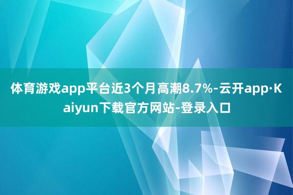 体育游戏app平台近3个月高潮8.7%-云开app·Kaiyun下载官方网站-登录入口